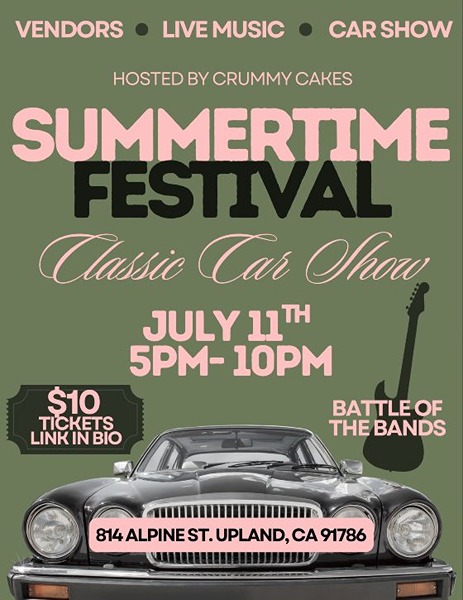 Summertime Festival Car Show flyer July 2026